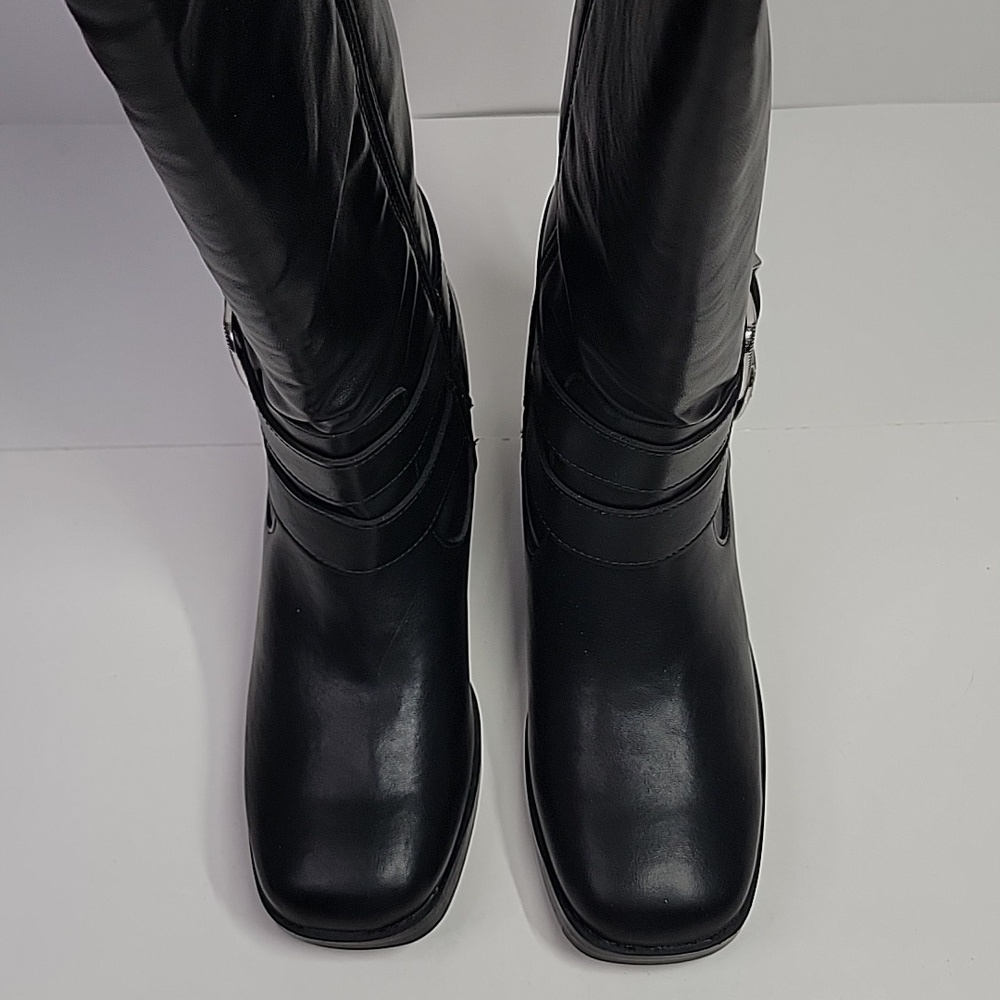 WILD PAIR NEW MOTO BOOTS BLACK - Picture 5 of 13